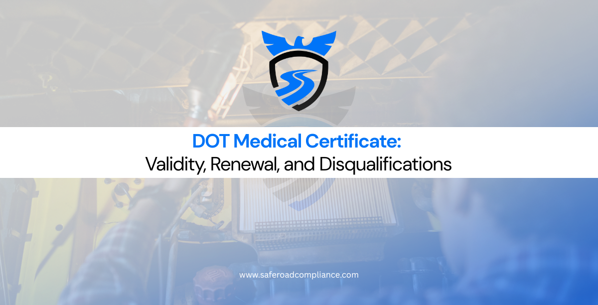 FMCSA-certified examiner reviewing a driver’s DOT medical form