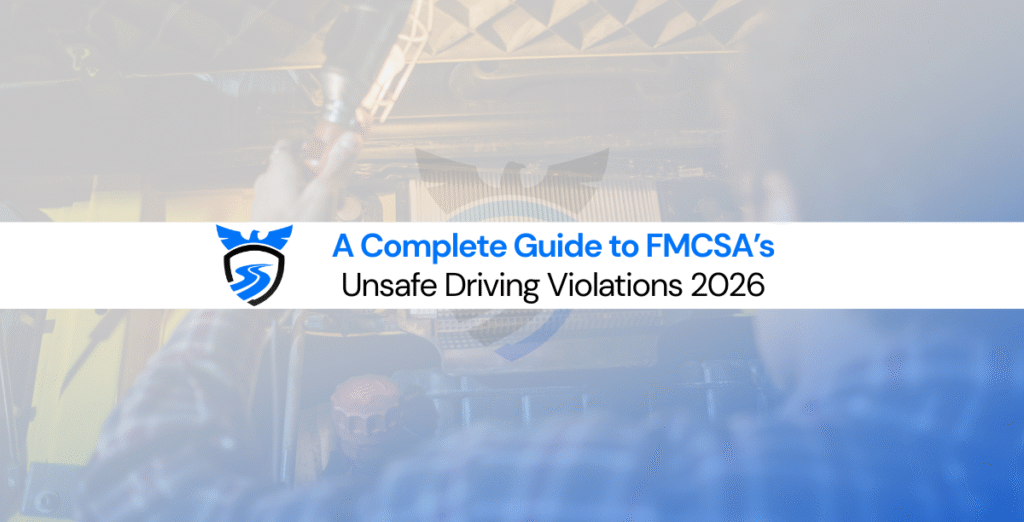 FMCSA unsafe driving violations explanation