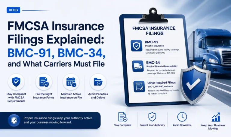FMCSA Insurance Filings Guide
